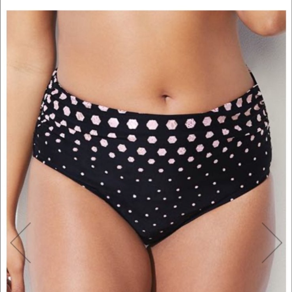 NWT Black with Pink metallic dots